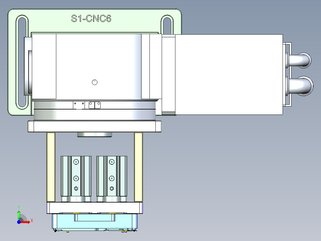 S1-CNC6笔记本CNC工装夹具三维模型-0121前视图