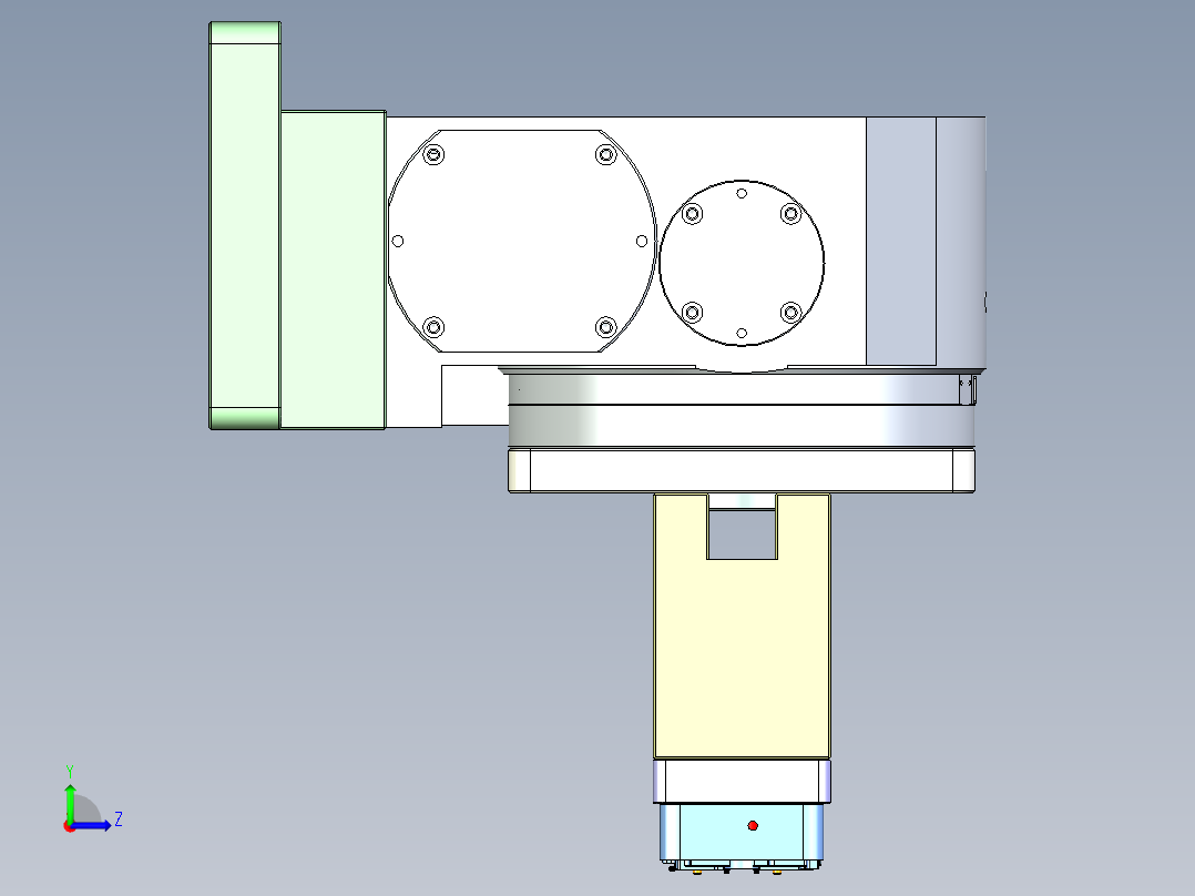 S1-CNC6笔记本CNC工装夹具三维模型-0121左视图