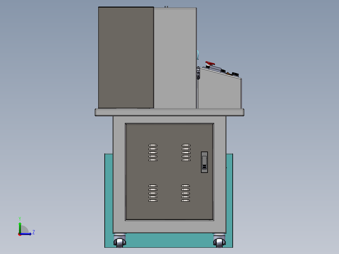 编织带自动冲切机sw18左视图