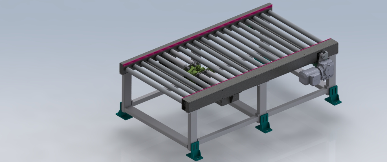 2M单层积放辊筒线sw14可编辑
