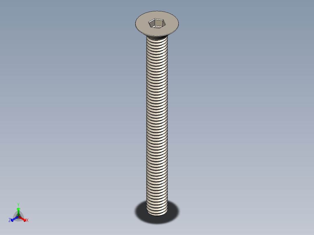 Screw_ISO_10642_M6x65_A2.STEP正等轴测图