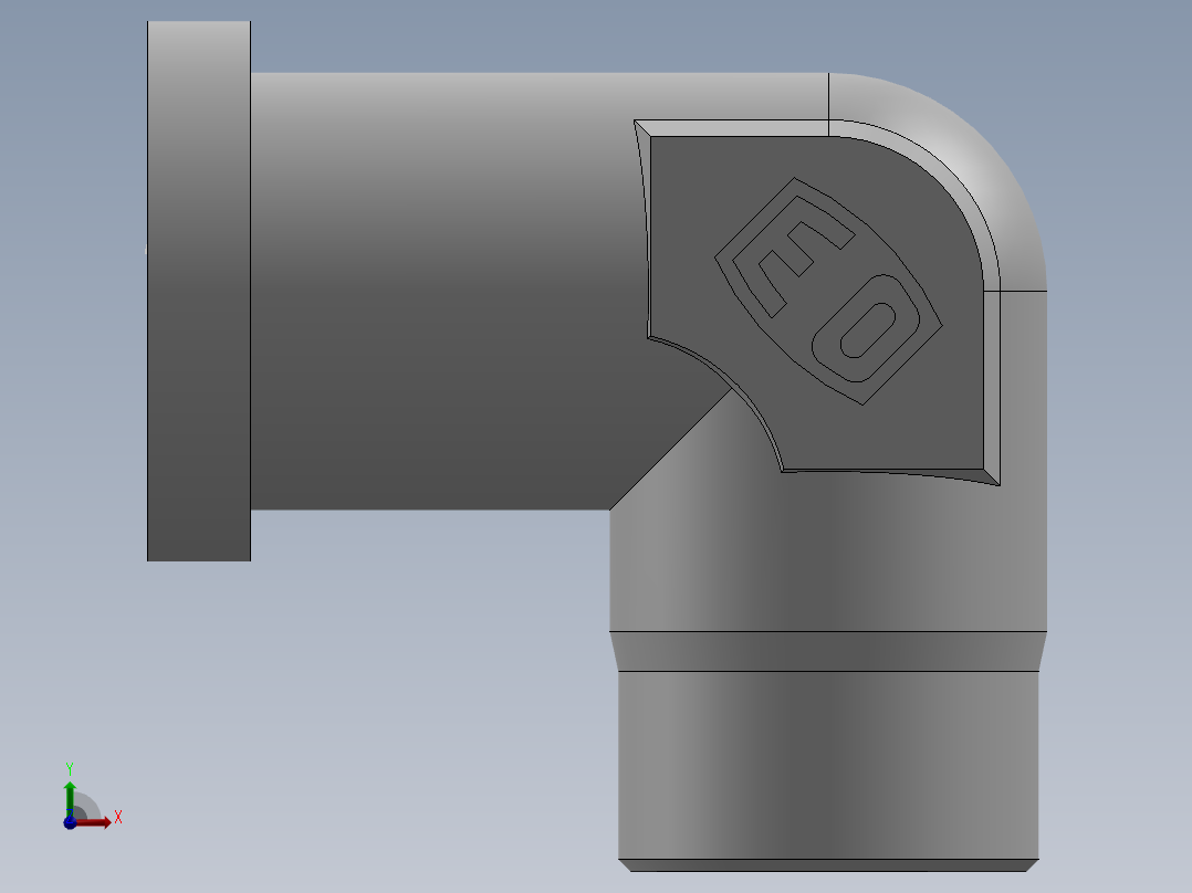 法兰接头、1DFS9-42-20前视图