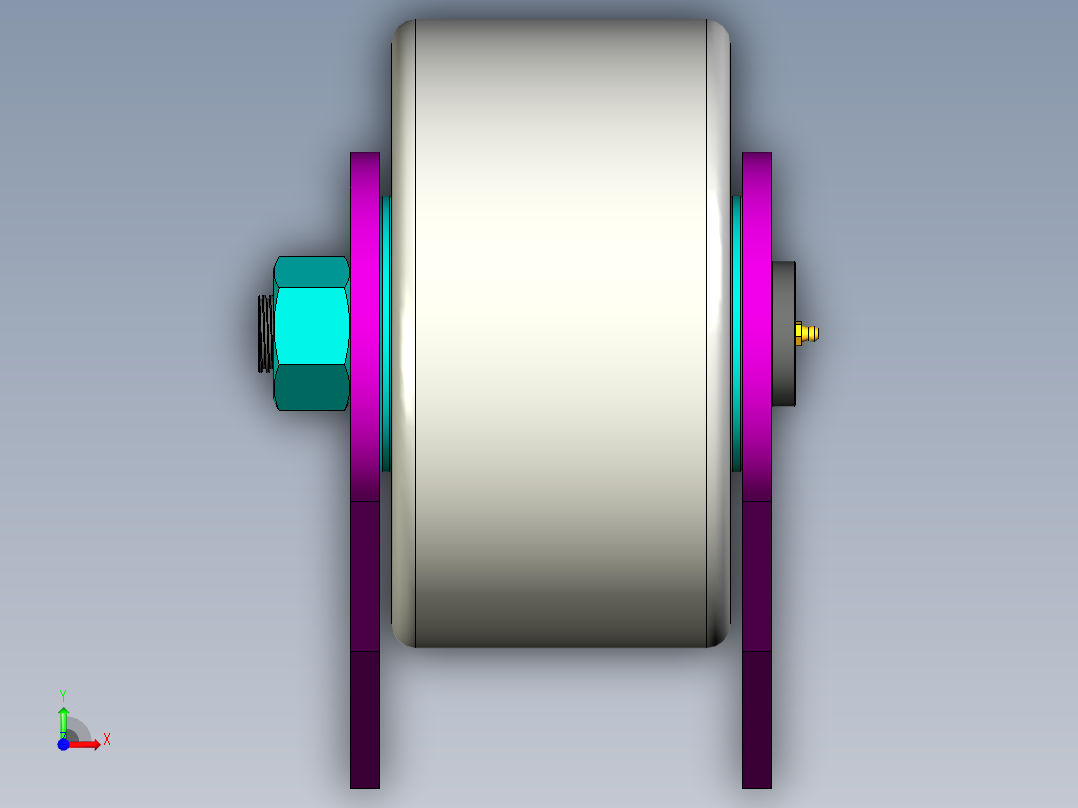 A0002566-在线旋转鼓水过滤装置过滤轧机冷却水前视图