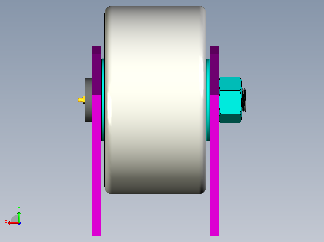 A0002566-在线旋转鼓水过滤装置过滤轧机冷却水后视图