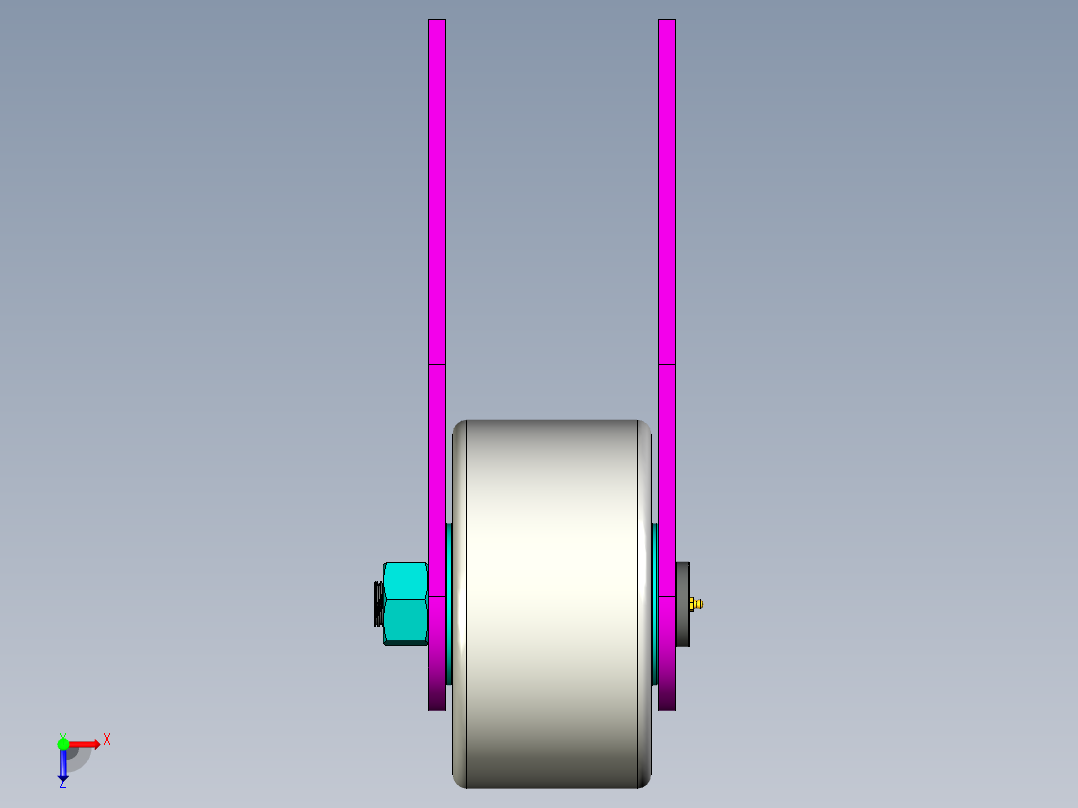 A0002566-在线旋转鼓水过滤装置过滤轧机冷却水俯视图
