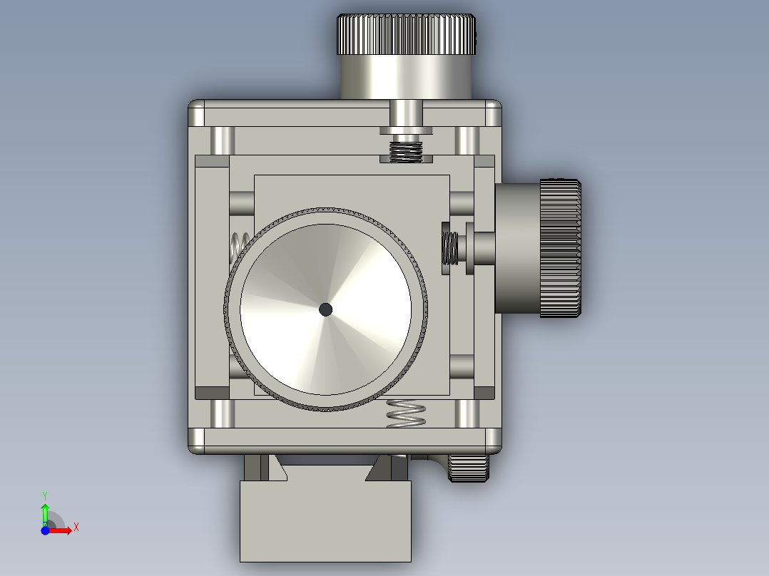 屈光度瞄准器前视图