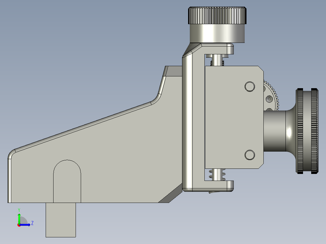 屈光度瞄准器左视图