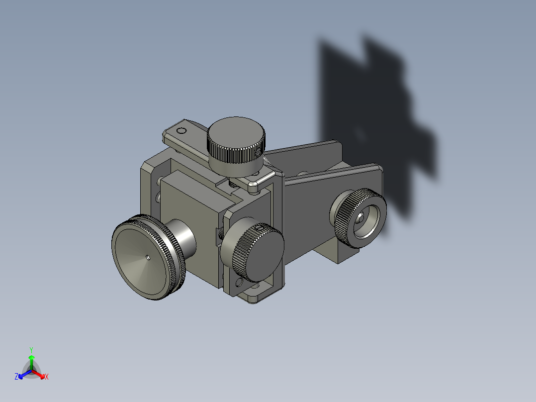屈光度瞄准器正等轴测图
