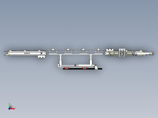 平板学习机外壳输送线设计前视缩略图