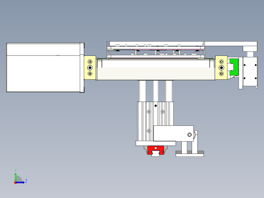 平板学习机外壳输送线设计左视缩略图