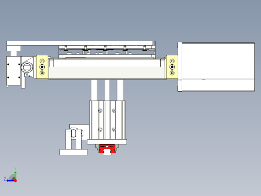 平板学习机外壳输送线设计右视缩略图