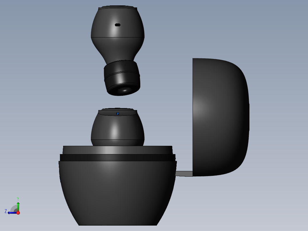 无线蓝牙耳机右视图