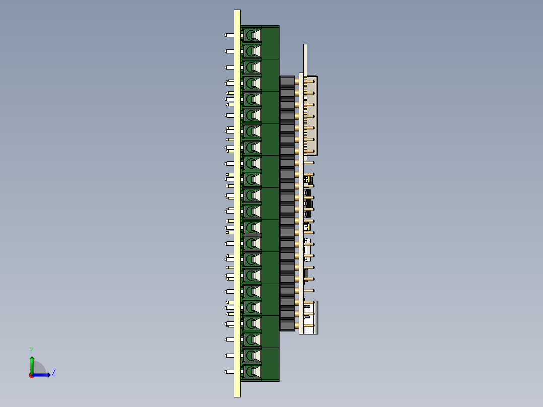 A0003014-MDR076A+ESP32-S3扩展板左视图