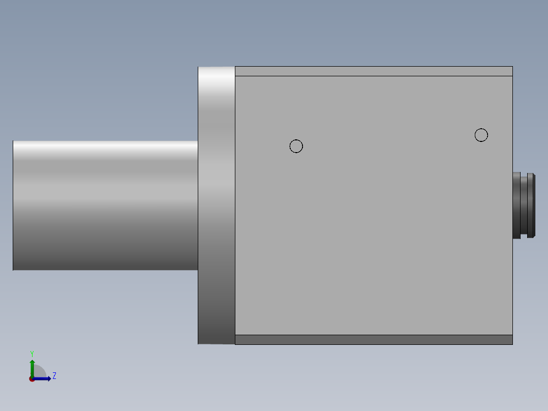 汽车刹车泵壳体（泵体）工艺及车右端面夹具设计【含三维】左视图