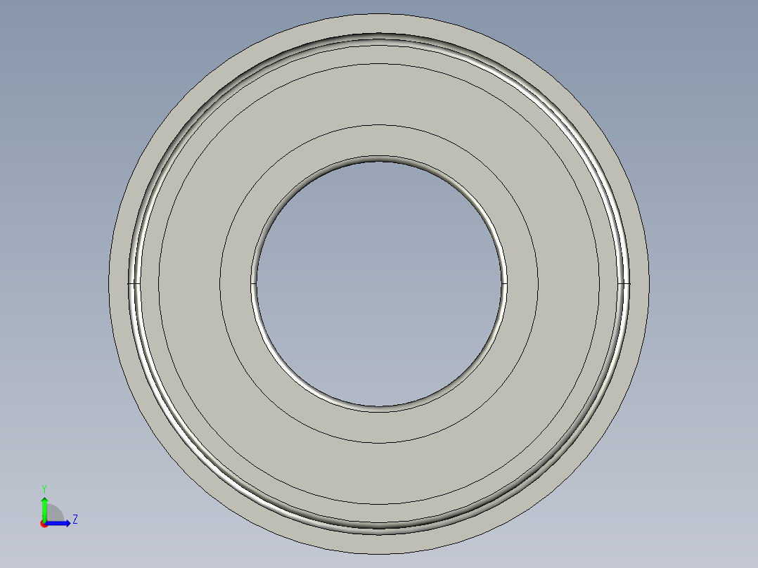 轴承FL6901ZZ左视图