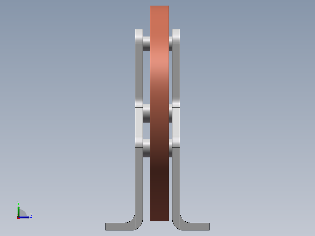 行星齿轮左视图