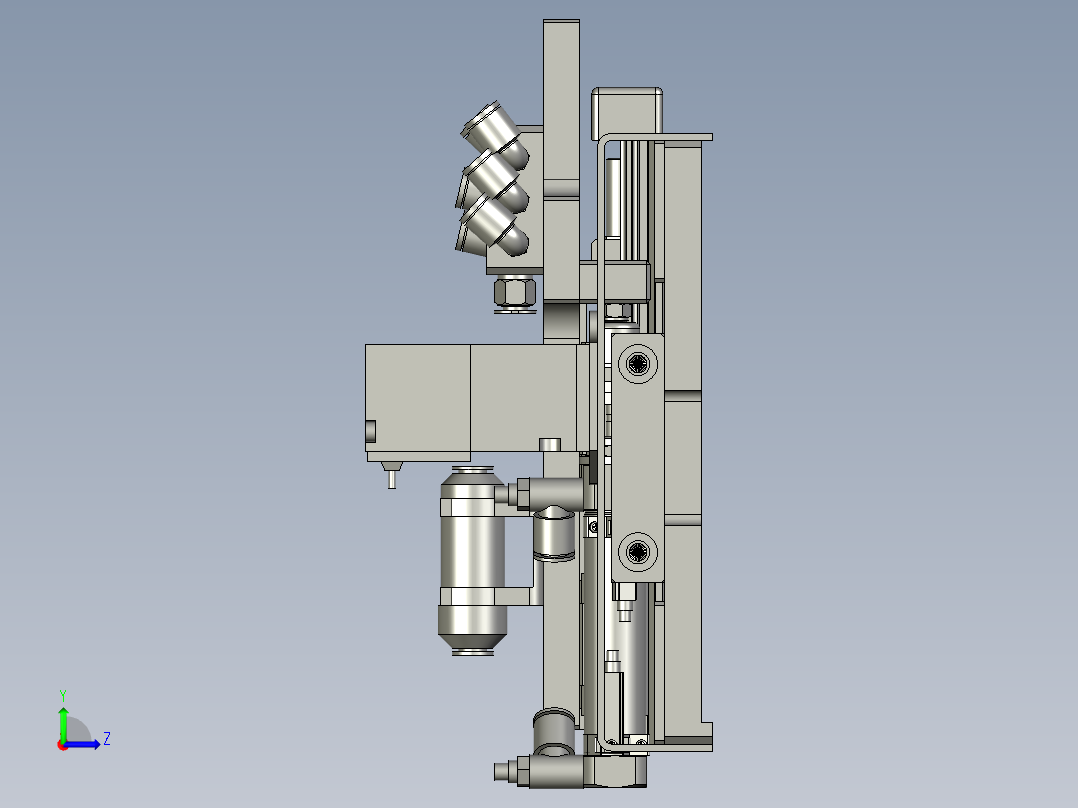 YSZ150B-03-07负极叠片机械手左视图