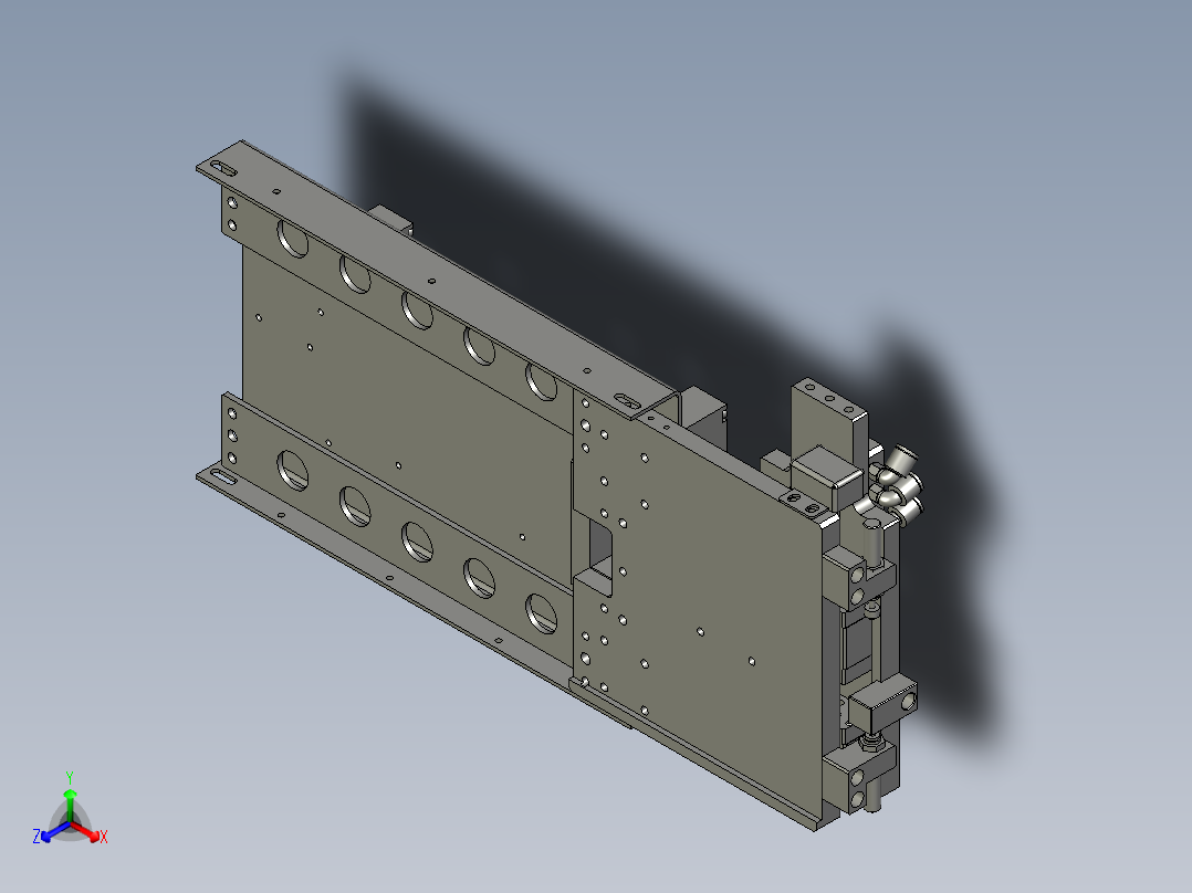 YSZ150B-03-07负极叠片机械手正等轴测图
