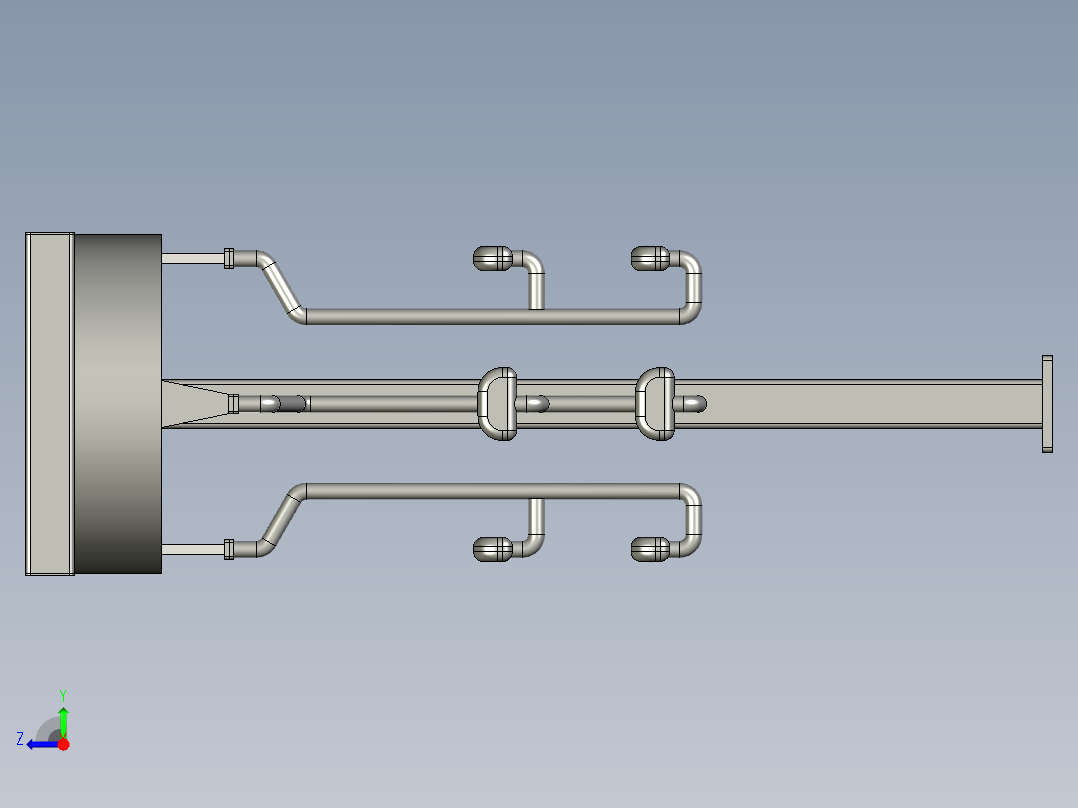 悬挂链装配体右视图
