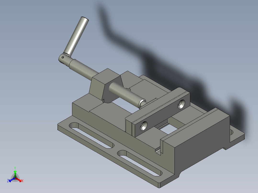 简易平口钳主视图