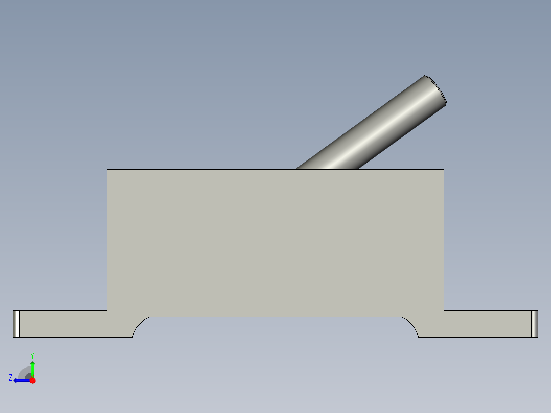 简易平口钳右视图