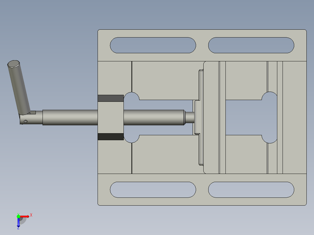 简易平口钳俯视图