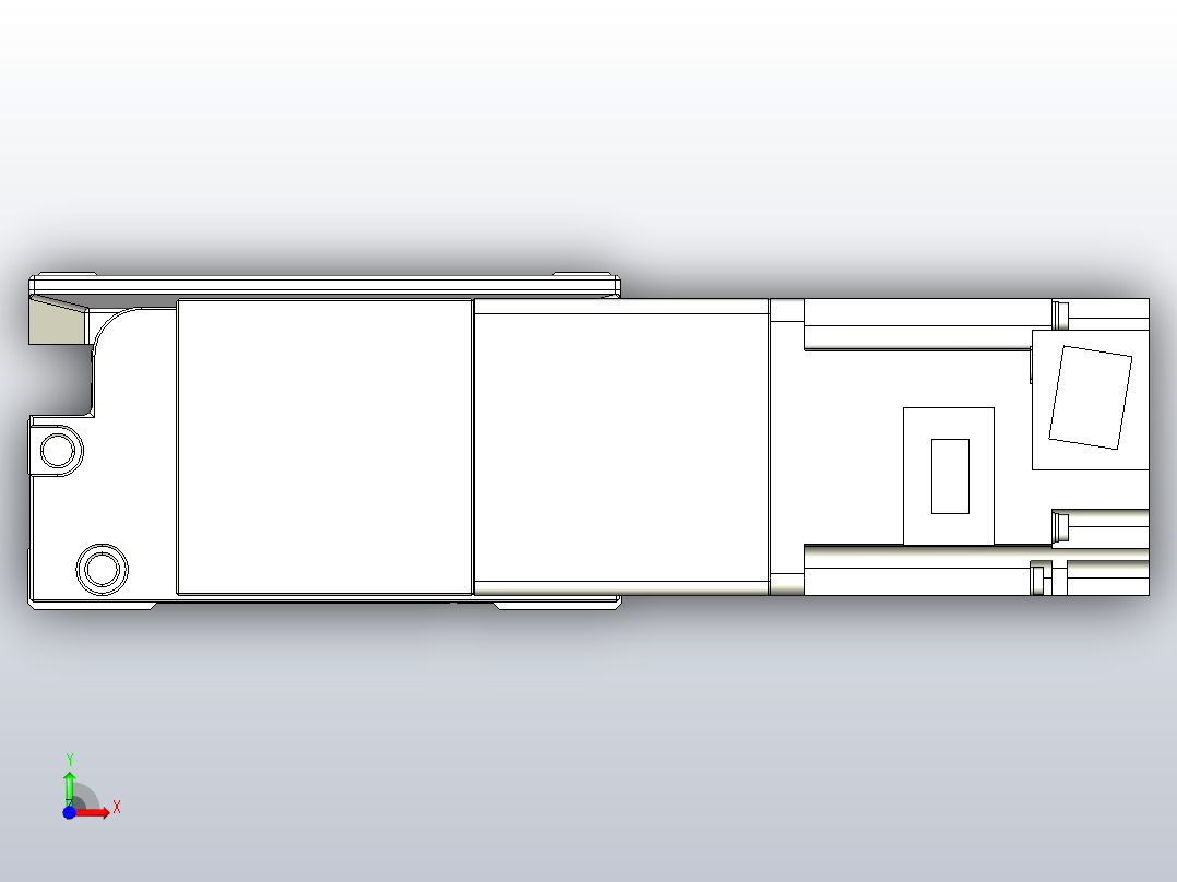机器人皮带驱动直线轴TPA-GCB-120-P70-L1000-DL-M20-N3前视图