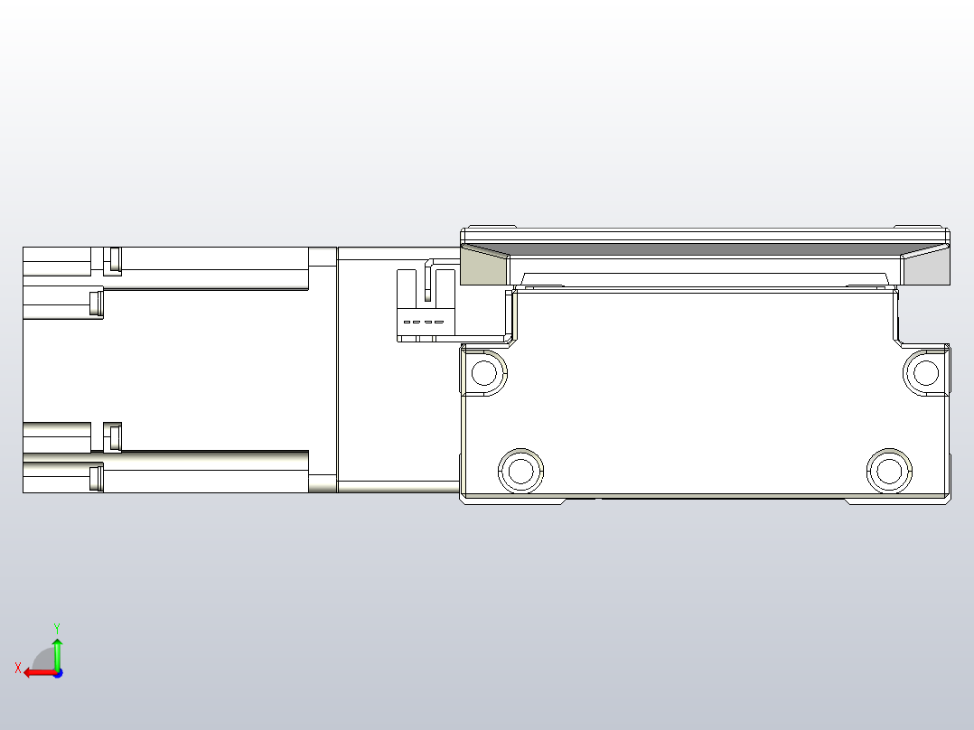 机器人皮带驱动直线轴TPA-GCB-120-P70-L1000-DL-M20-N3后视图