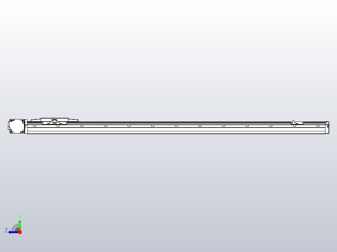 机器人皮带驱动直线轴TPA-GCB-120-P70-L1000-DL-M20-N3右视图
