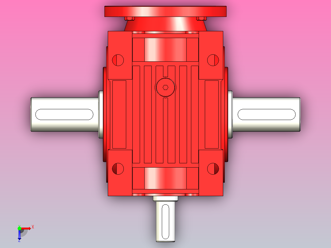 NMRV050蜗轮蜗杆减速机[RV50-E-7.5-SZ]俯视图