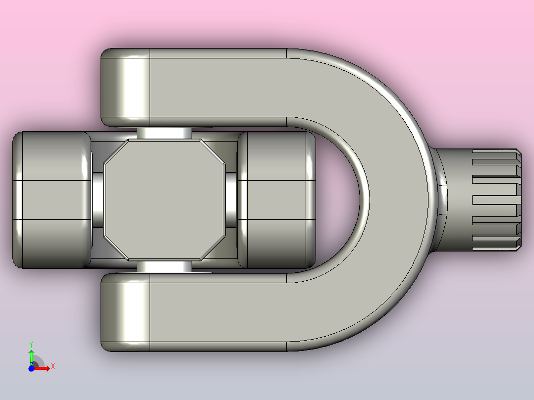 万向联轴器(接头)前视图