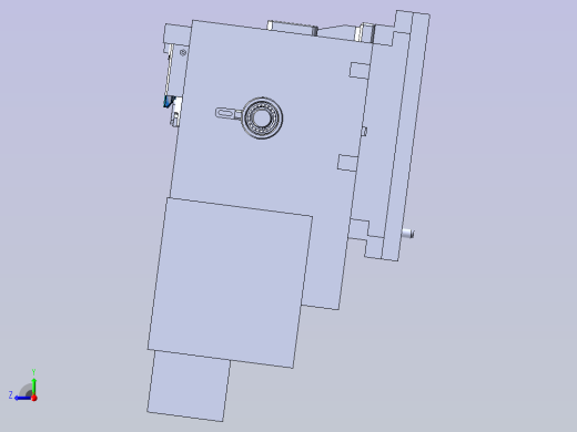 发动机排气歧管CNC加工夹具右视缩略图