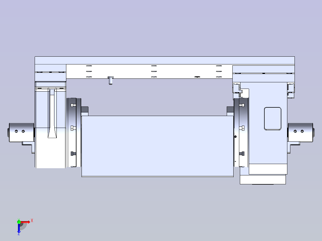 发动机排气歧管CNC加工夹具俯视图