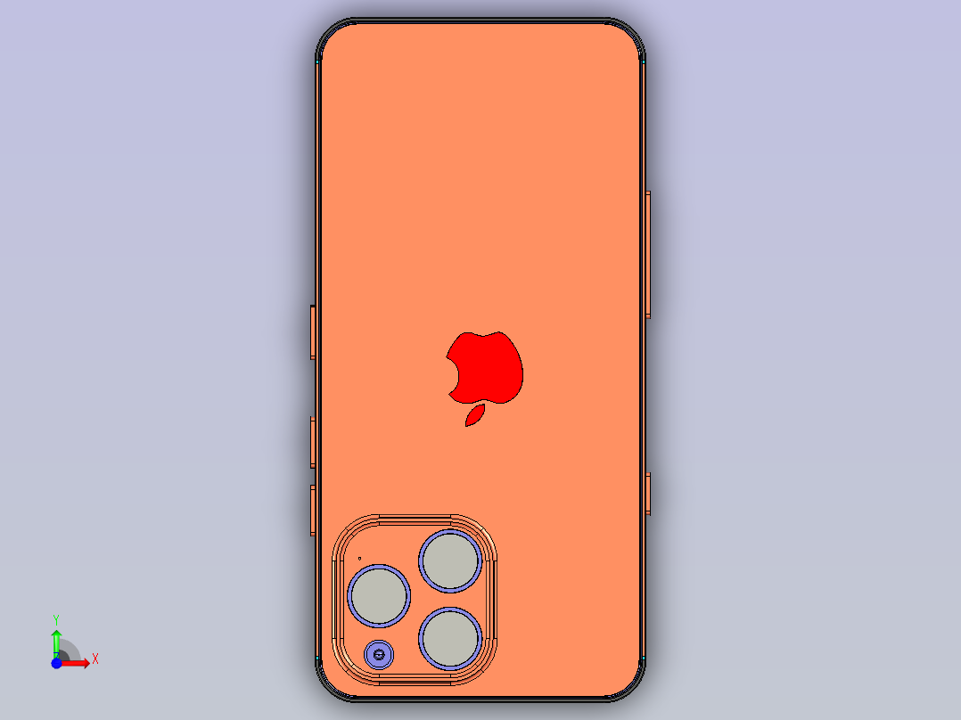 Phone 14手机模型图前视图