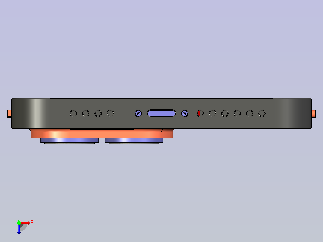 Phone 14手机模型图俯视图