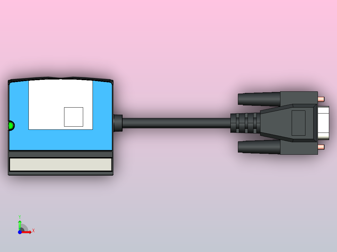CLV60x条码扫描器前视图