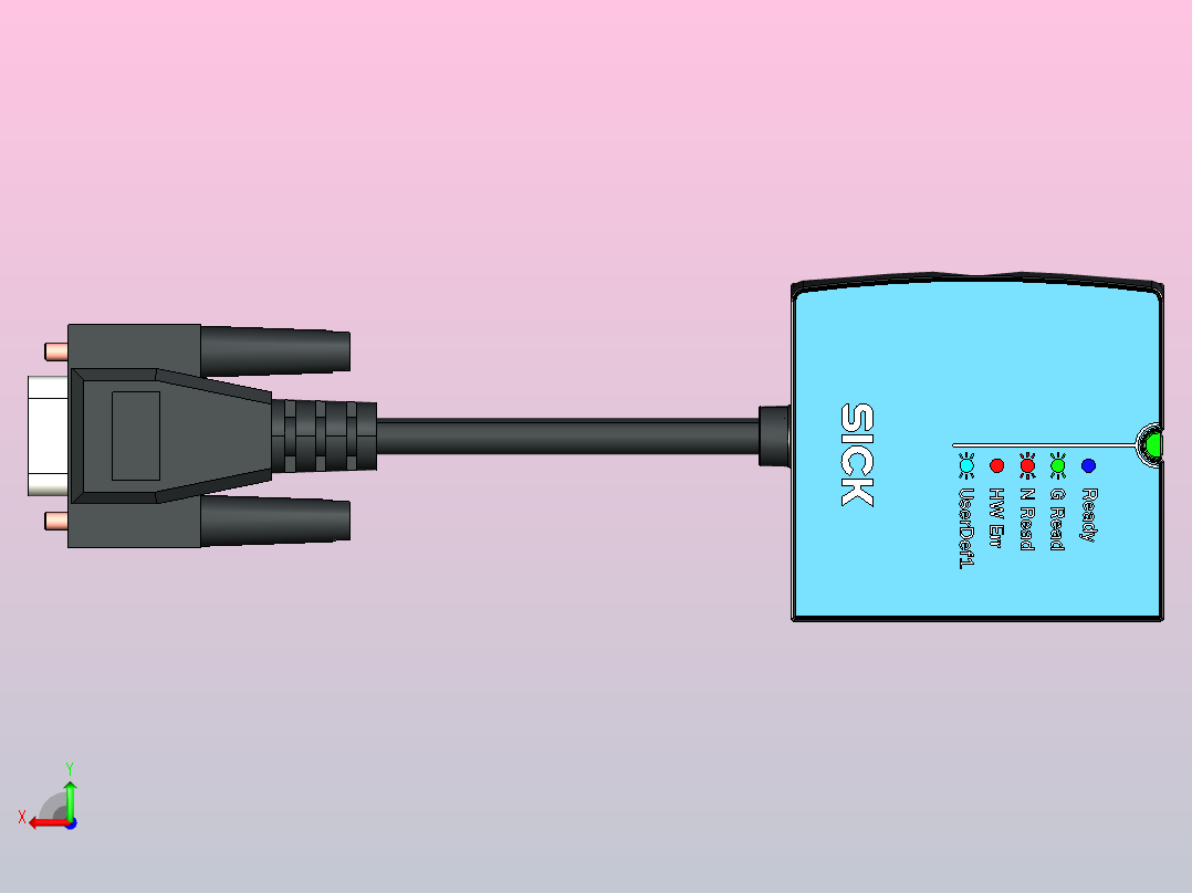 CLV60x条码扫描器后视图