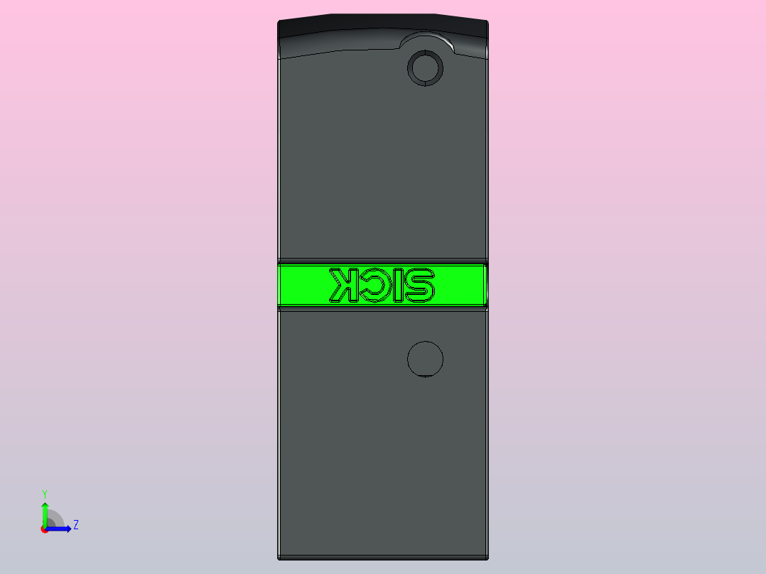 CLV60x条码扫描器左视图