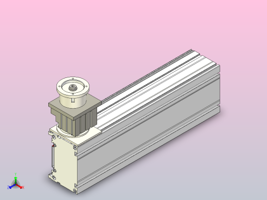 齿带驱动和导轨的龙门轴