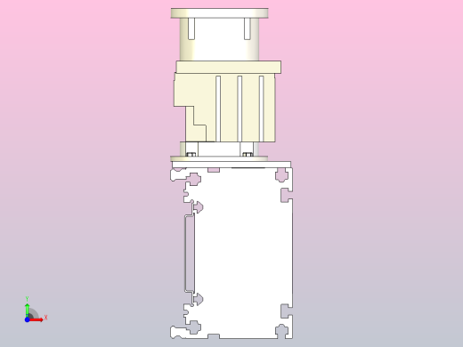 齿带驱动和导轨的龙门轴前视缩略图