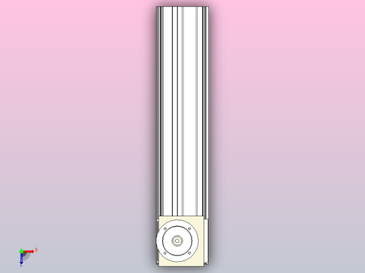 齿带驱动和导轨的龙门轴俯视缩略图