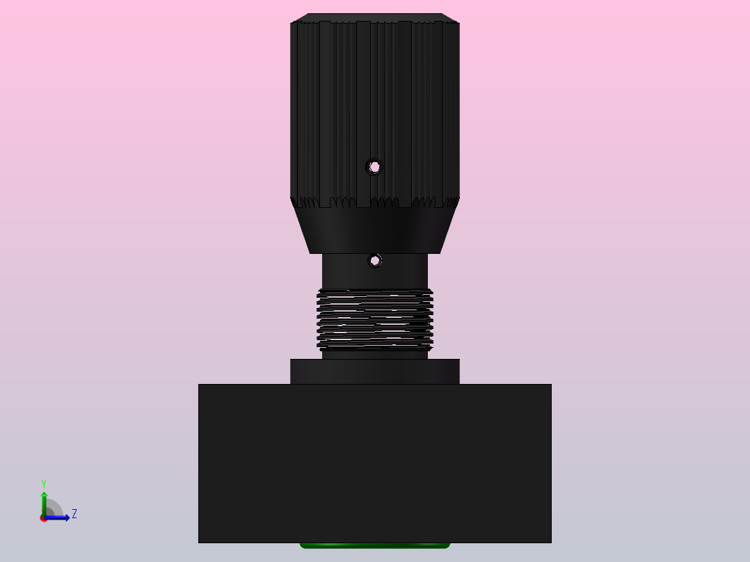 DVP25 节流截止阀左视图