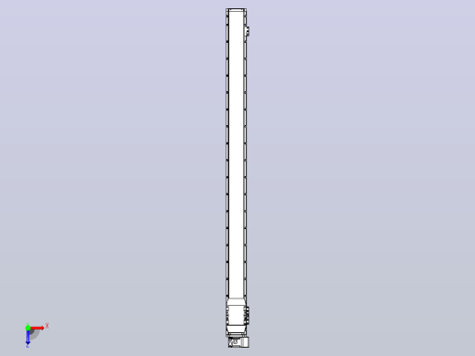 机器人皮带驱动直线轴TPA-GCB-120-P70-L1650-RU-M20-N3俯视缩略图