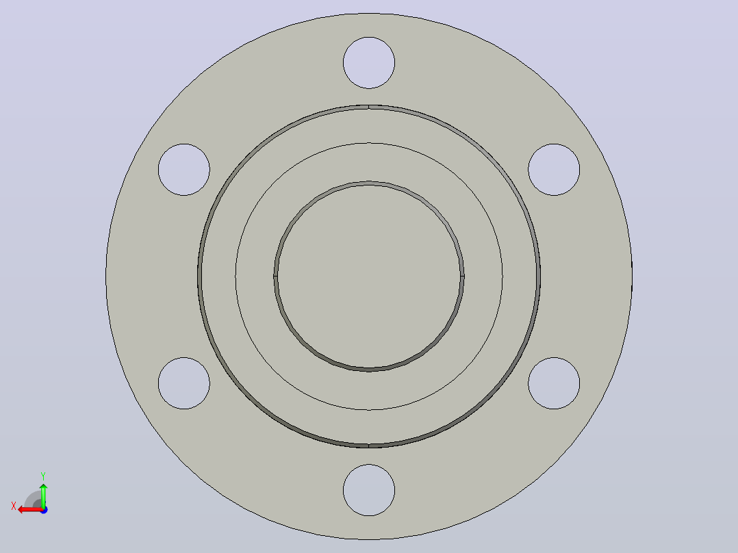 FF5020-3滚珠丝杆3D模型后视图