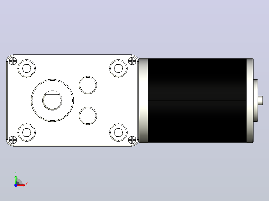 5840-3650双轴微型减速电机[5840-3650-17K].step前视图