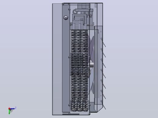10KW电加热器 3D（SolidWorks设计，提供Sldprt_Sldasm文件）左视缩略图