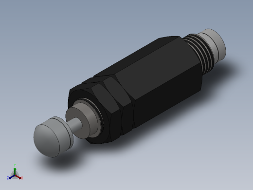 HRB系列液压缓冲器[HRB-C1006-S]正等轴测缩略图