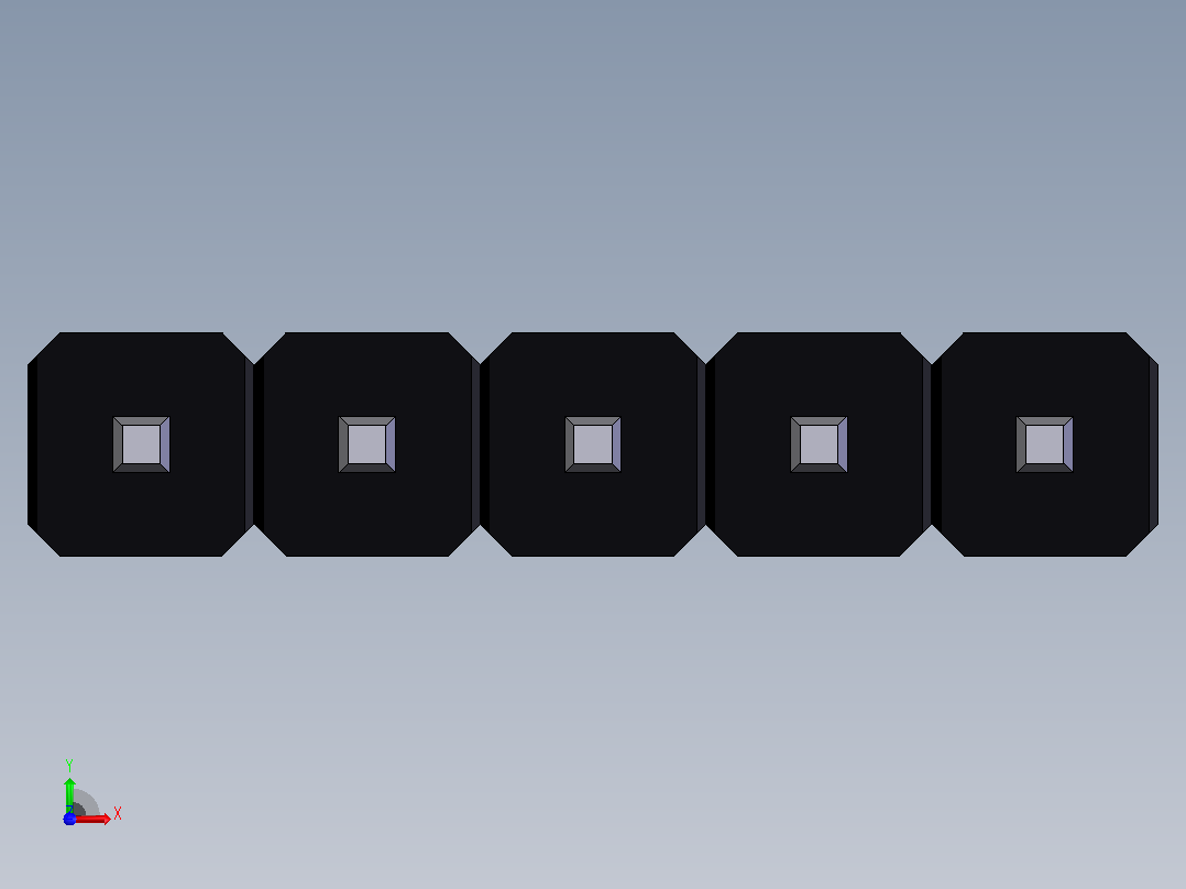 电子器件Header 2_54 Vertical 5x前视图