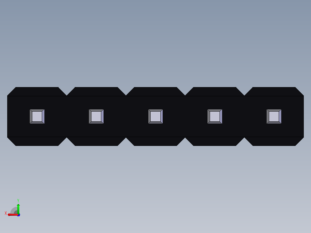 电子器件Header 2_54 Vertical 5x后视图