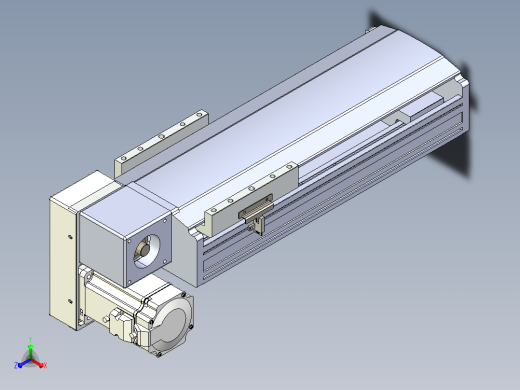 皮带直线轴半封闭可选导轨TPA-HNB-175D-140-L200-LP-C-P75-N3主视缩略图